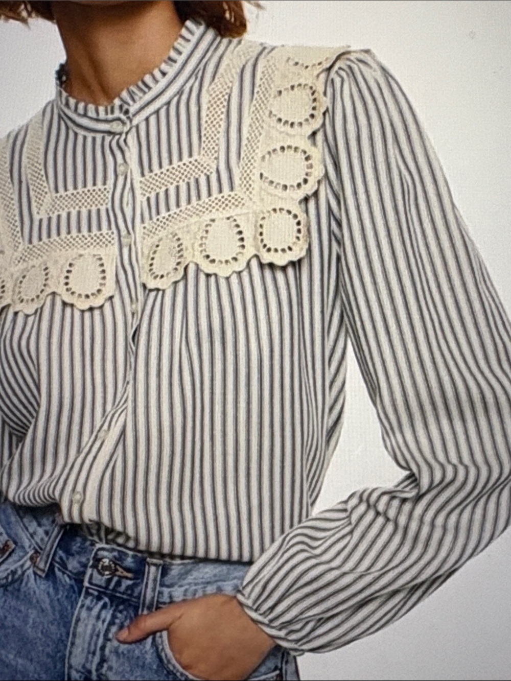 MANGO Swiss Embroidery Cotton Blouse - Picture 10 of 10